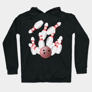 Ten Pin Bowling Strike Hoodie